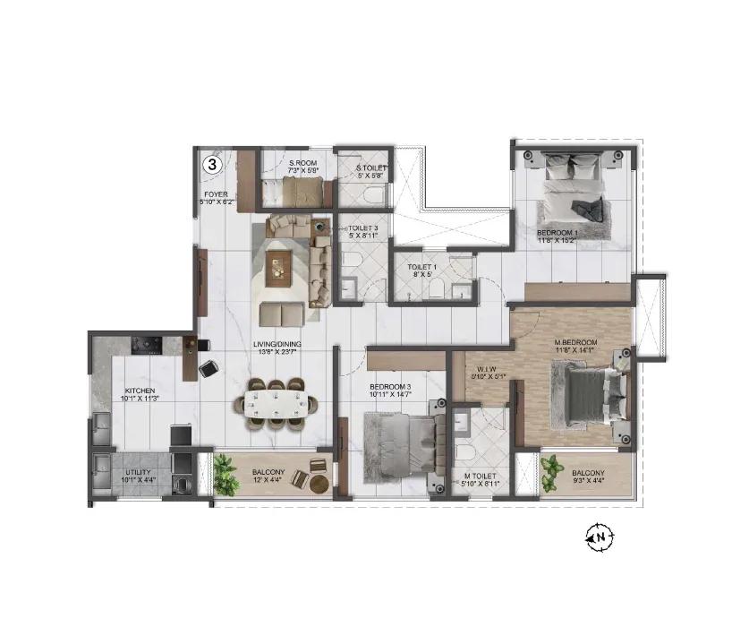 4BHK Regal - Sumadhura Solace (Codename E119) Whitefield