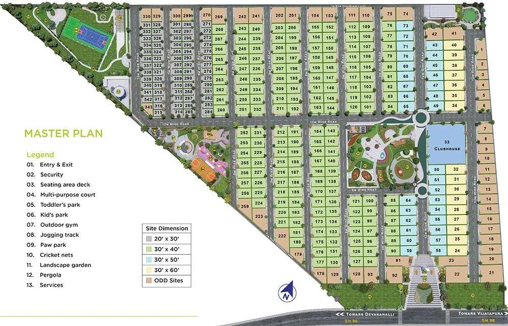 Master Plan - Sattva Bhumi Plots