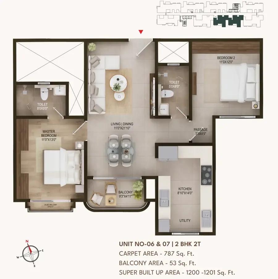 2bhk 1201 concorde sienna hennur