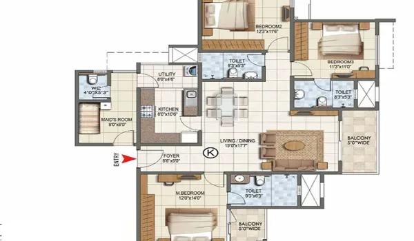 Prestige Garden Breeze floor plan