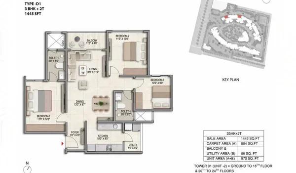 Prestige Parklane floor plan