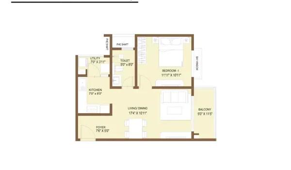 Nikoo Homes 9 floor plan