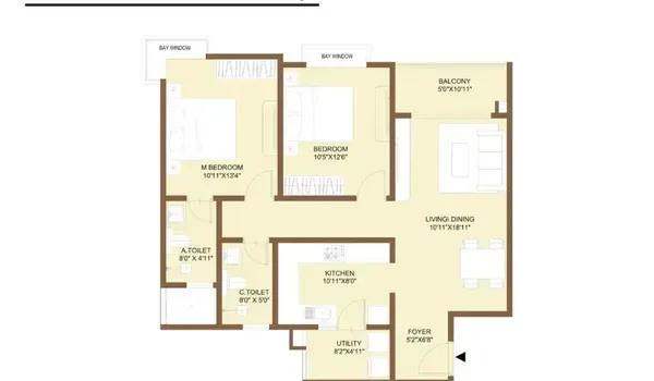 Nikoo Homes 9 floor plan