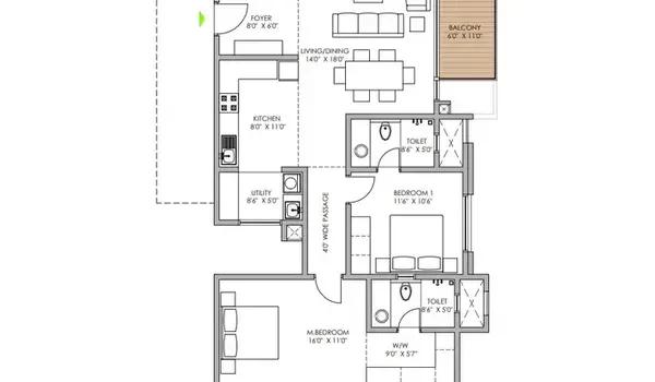 42 Estates Codename Light of South floor plan