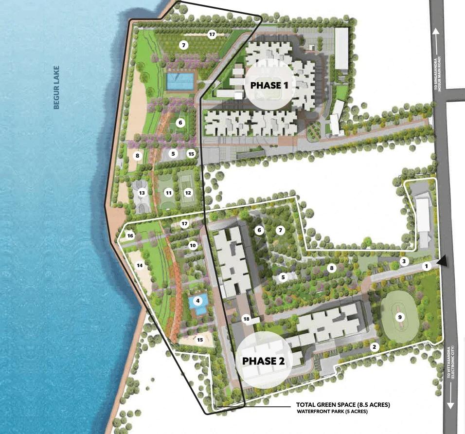 Assetz Canvas and Cove master plan of both phases