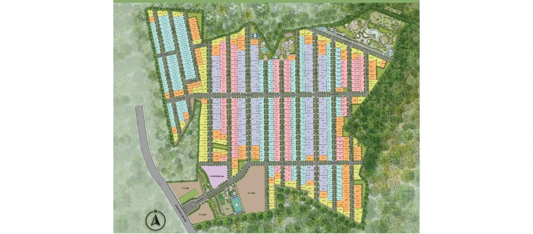 Godrej Aravya Estate layout plan