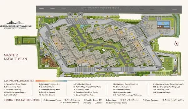Godrej Brooklyn Avenue master layout plan
