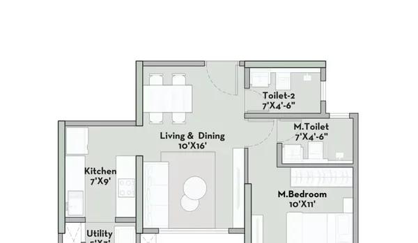 Prestige Garden Trails floor plan
