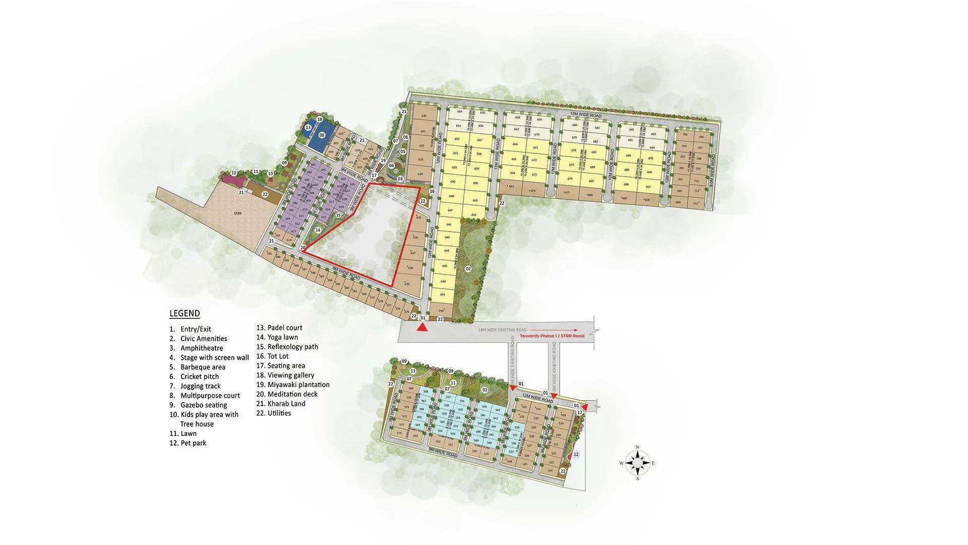 Prestige Gardenia Estate Phase 2 Phase 2 master plan