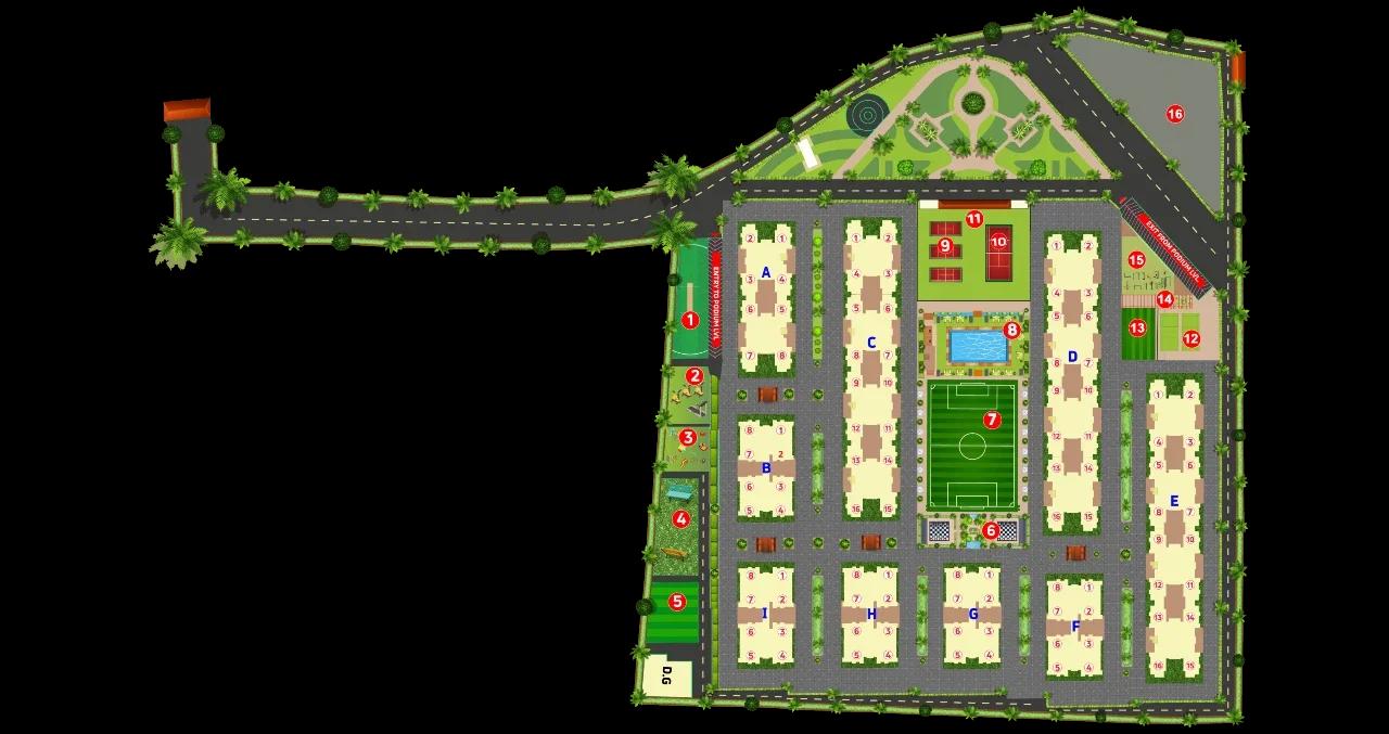 Gopalan Olympia township master plan, in which Primus Olympia is located