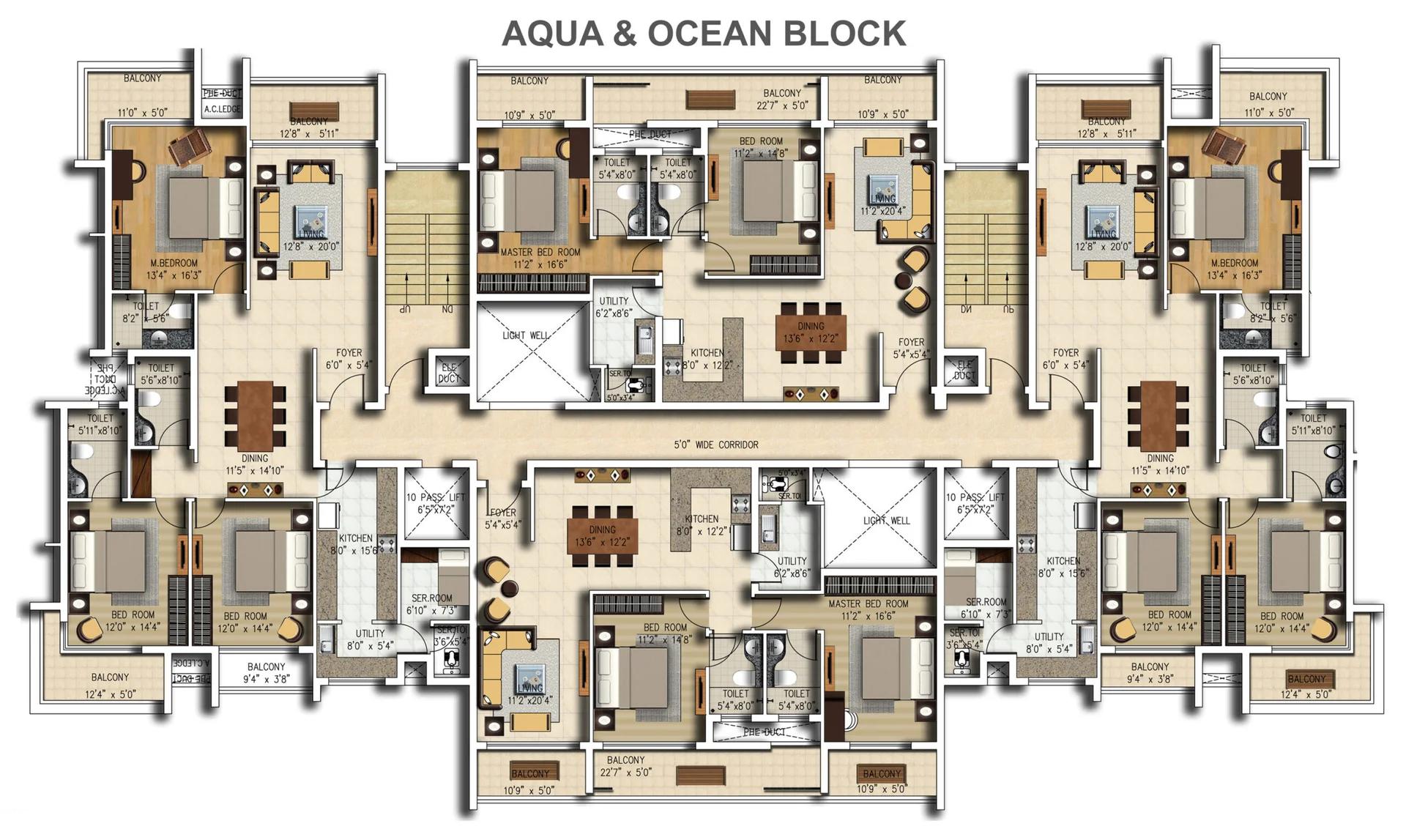 Sattva Water's Edge floor plan 1