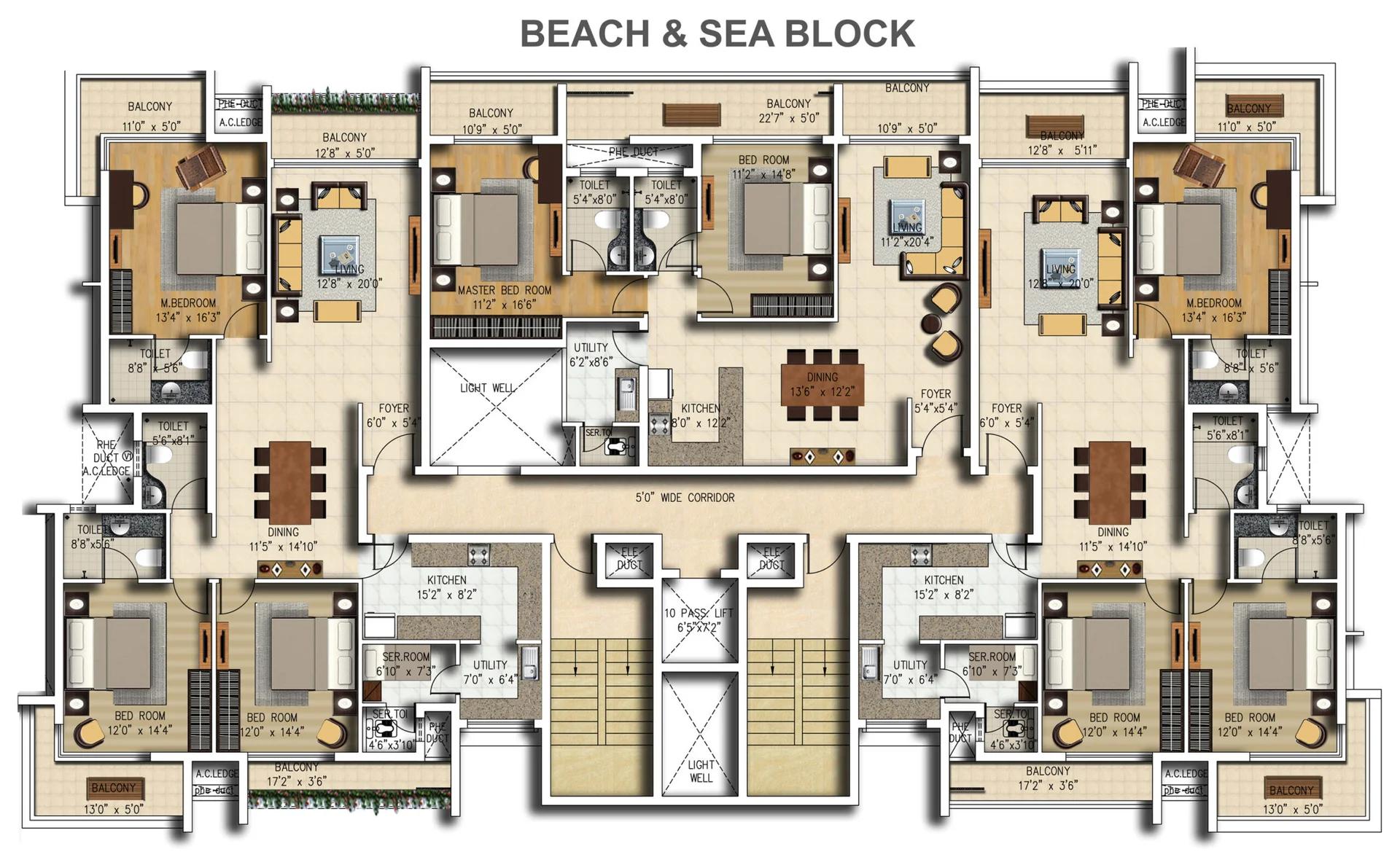 Sattva Water's Edge floor plan 2