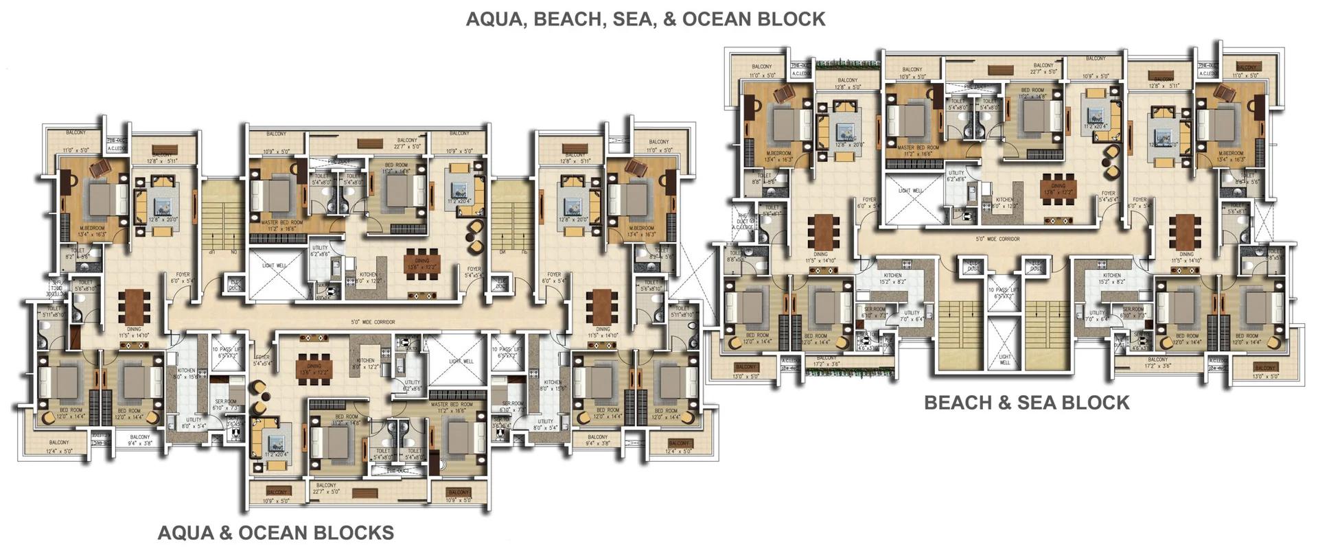 Sattva Water's Edge floor plan 3