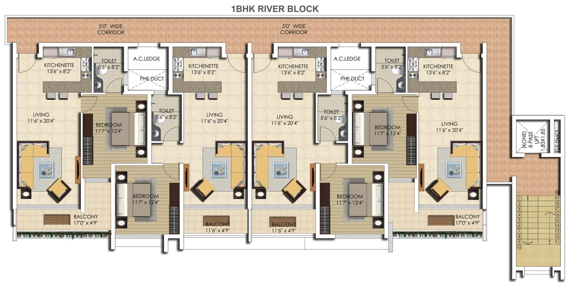 Sattva Water's Edge floor plan 4