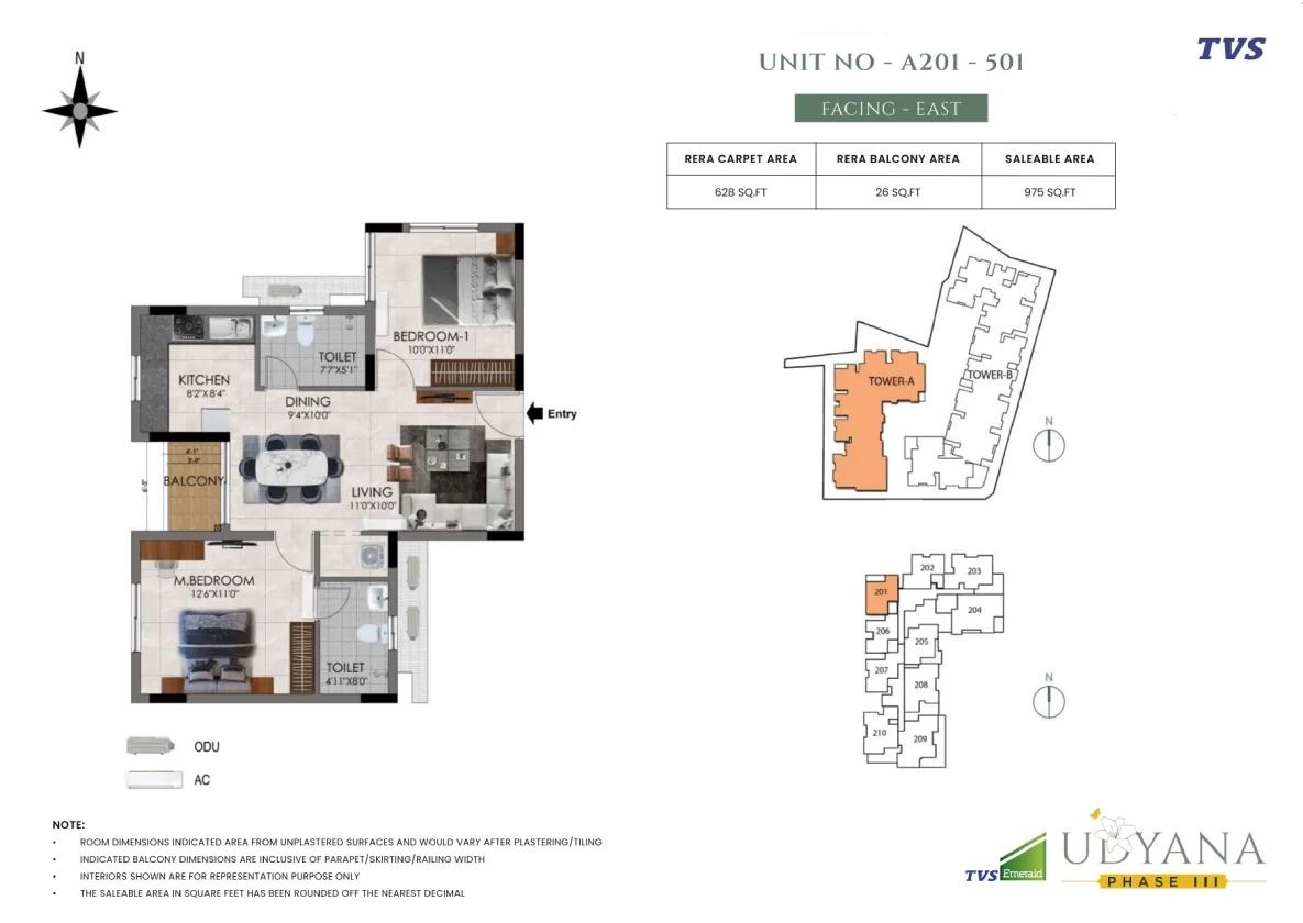 TVS Emerald Udyana Phase 3 (Udyana at TVS Emerald Aaranya) floor plan 1