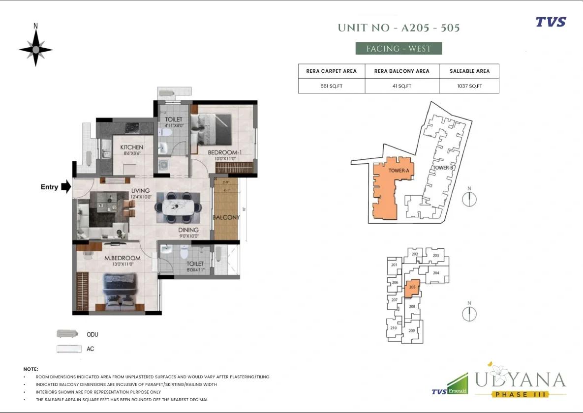 TVS Emerald Udyana Phase 3 (Udyana at TVS Emerald Aaranya) floor plan 2