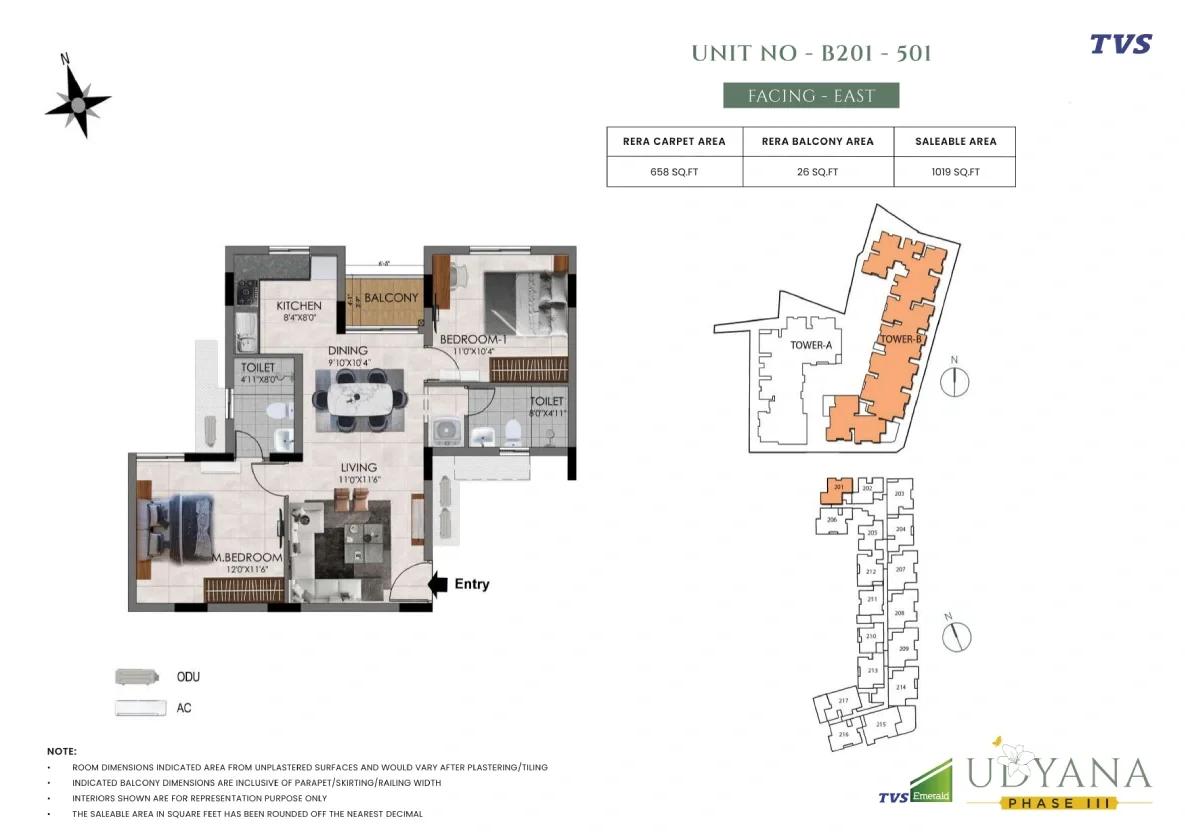 TVS Emerald Udyana Phase 3 (Udyana at TVS Emerald Aaranya) floor plan 3