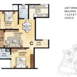 prestige-falcon-city-floor-plan-2-bhk-1230-sft