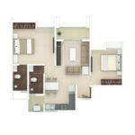 rohan-akriti-2-bhk-compact-floorplan